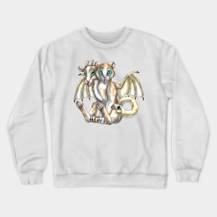 Chimera Cubs: Cream Bicolor Tabby Crewneck Sweatshirt